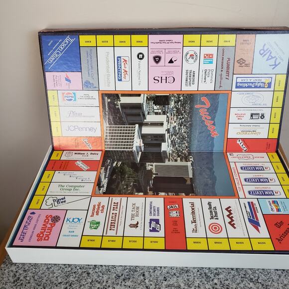 Hometown Monopoly Tucson Arizona Board Game 1983 New Open Box - Picture 4 of 15
